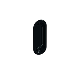 Hewi Muschelgriff, oval, B 38, 542, zum Einlassen, tiefschwarz, H 95mm Nr. 542 90