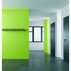 Hewi FH-Drückergarnitur, mit Rosette, rund, DIN Links-Rechts, PZ, Vierkant 9mm, Polyamid, 111R12.230, rubinrot, mit Stütznocken, Doppellager, TS 68,1-78mm Nr. 111R12.230 33