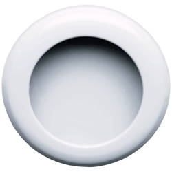 Hewi Muschelgriff, rund, Ø 90, 538.90ML, zum Einlassen, reinweiß, H 22mm, Einlassdurchmesser 85mm Nr. 538.90ML 99