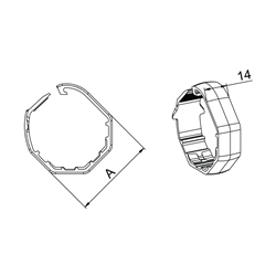 Ringe SW 40 für H891. (pro Hochschiebesicherung je 2 Ringe) Nr. H891C6