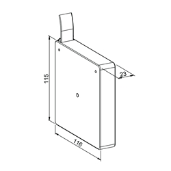 Mini-Aufschraub-Gurtroller, weiß, BA 115mm, mit 5m Gurt Nr. 18005