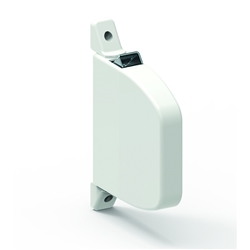 Gurtroller FLEX gekapselt (schwenkbar) mit Einfädelautomatik, weiß, BA 188mm, ohne Gurt (6m Gurtaufnahme) Nr. 10251