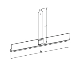 Mini-Clipfeder, 140mm, mit PVC-Aufhängeleiste, Federstärke 0,25mm Nr. 15540