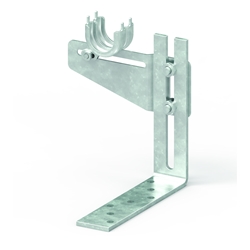 Zwischenlager verzinkt mit 2 Lagerschalen Eisenstärke 40x5mm Nr. 14409