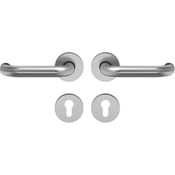 ECO Objekt Drücker-Rosettengarnitur D110, 8mm, PZ, OGL Click, Klasse 4, Aluminium F1, TS 38-45mm Nr. 5030048163