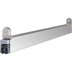 Athmer OT-Schiebetürdichtung, Schall-Ex® Slide&Lock M-20 WS L 958mm, eloxiert zum Einnuten, B 19,7mm, H 30mm, Hub 12mm, einseitig, Schlossseite, Strahlenschutztür, ALU (mit Zubehör 5103) Nr. 1-551-0960