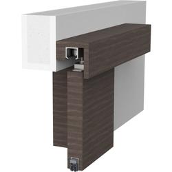 Athmer OT-Schiebetürdichtung, Schall-Ex® Slide M-20 OS L 1208mm, eloxiert zum Einnuten, B 35mm, H 30mm, Hub 12mm, einseitig, Schlossseite, ALU (mit Zubehör 5111) Nr. 1-554-1210