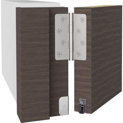 Athmer Türabsenkdichtung, 958mm, Schall-Ex® DUO L-15/31 OS, eloxiert zum Einnuten, B 14,8mm, H 30mm, Hub 14mm, zweiseitig, ALU (mit Zubehör 5420) Nr. 1-383-0960