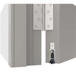 Athmer Türabsenkdichtung, 1208mm, Schall-Ex® Jumbo I, eloxiert zum Einnuten, B 19,5mm, H 50mm, Hub 35mm, einseitig, Bandseite, ALU (mit Zubehör 5400) Nr. 1-154-1210