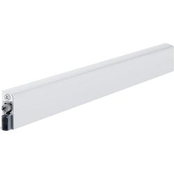 Athmer Türabsenkdichtung, 860mm, Wind-Ex A, weiß, beschichtet zum Kleben, B 15,4mm, H 45mm, Hub 11mm, einseitig, Bandseite, ALU (mit Zubehör 5460) Nr. 1-819-0860