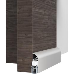 Athmer OT-Schiebetürdichtung, Schall-Ex® Slide ApplicA C-1 L 930mm, silberfarbig eloxiert zum Anschrauben, B 14,5mm, H 46mm, Hub 5mm, Schlossseite, einseitig, ALU (mit Zubehör 5129) Nr. 1-717-0930