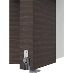 Athmer OT-Schiebetürdichtung, Schall-Ex® Slide M-12 WS L 1208mm, eloxiert zum Einnuten, B 12mm, H 35mm, Hub 11mm, Schlossseite, einseitig, ALU (mit Zubehör 5113) Nr. 1-548-1210