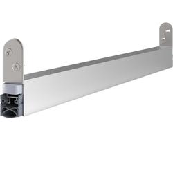 Athmer Türabsenkdichtung, 833mm, Schall-Ex® Ultra WS, eloxiert zum Einnuten, B 19,7mm, H 30mm, Hub 12mm, einseitig, ALU (mit Zubehör 5610) Nr. 1-291-0835