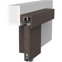 Athmer OT-Schiebetürdichtung, Schall-Ex® Slide\u0026Lock M-20 WS L 833mm, eloxiert zum Einnuten, B 19,7mm, H 30mm, Hub 12mm, einseitig, Schlossseite, Strahlenschutztür, ALU (mit Zubehör 5103) Nr. 1-551-0835