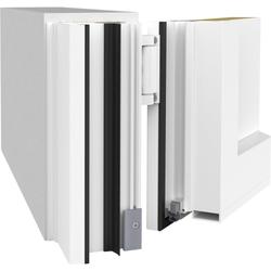 Athmer Türabsenkdichtung, 833mm, Unidicht S-12, eloxiert zum Einnuten, B 24mm, H 20, 3mm, Hub 6mm, einseitig, Bandseite, ALU (mit Zubehör 5503) Nr. 1-374-0835