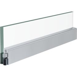 Athmer OT-Schiebetürdichtung, Schall-Ex® Slide GS-10 L 958mm, silberfarbig eloxiert zum Kleben, B 14,6mm, H 44,5mm, Hub 11mm, einseitig, ALU (mit Zubehör 5115) Nr. 1-584-0960