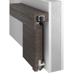 Athmer OT-Schiebetürdichtung, Schall-Ex®Slide M-12 WS ZA L 1208mm, eloxiert zum Einnuten, B 12mm, H 35mm, Hub 11mm, einseitig, DIN Links, ALU (mit Zubehör 5220) Nr. 1-844-1208-1