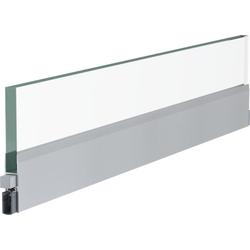 Athmer OT-Schiebetürdichtung, Schall-Ex® Slide GS-H10 L 1083mm, silberfarbig eloxiert zum Kleben, B 12,6mm, H 32mm, Hub 11mm, einseitig, ALU (mit Zubehör 5115) Nr. 1-572-1085