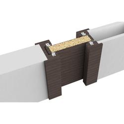 Athmer OT-Schiebetürdichtung, VHH M-12 Set L 708mm, silber zum Einnuten, B 17mm, H 35mm, Hub 11mm, einseitig, Schlossseite, ALU (mit Zubehör 5220) Nr. 1-839-0708