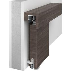 Athmer OT-Schiebetürdichtung, Schall-Ex®Slide M-12 WS ZA L 1208mm, eloxiert zum Einnuten, B 12mm, H 35mm, Hub 11mm, einseitig, DIN Rechts, ALU (mit Zubehör 5220) Nr. 1-845-1208-1