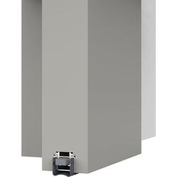 Athmer OT-Schiebetürdichtung, Stadi Slide L-24/20 ES L 1083mm, eloxiert zum Einschieben, B 25mm, H 16,7mm, Hub 13mm, einseitig, ALU (mit Zubehör 5485) Nr. 1-897-1083