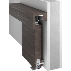 Athmer OT-Schiebetürdichtung, Schall-Ex®Slide M-20 WS ZA L 1083mm, eloxiert zum Einnuten, B 19,7mm, H 30mm, Hub 12mm, DIN Links, einseitig, ALU (mit Zubehör 5114) Nr. 1-846-1083-1