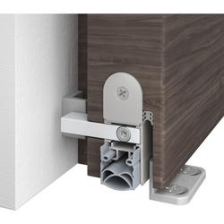 Athmer OT-Schiebetürdichtung, Schall-Ex®Slide M-20 WS ZA L 1083mm, eloxiert zum Einnuten, B 19,7mm, H 30mm, Hub 12mm, DIN Rechts, einseitig, ALU (mit Zubehör 5114) Nr. 1-847-1083-1