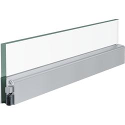 Athmer OT-Schiebetürdichtung, Schall-Ex® Slide GS-A L 1085mm, silberfarbig eloxiert zum Kleben, B 15mm, H 44,5mm, Hub 11mm, einseitig, ALU (mit Zubehör 5115) Nr. 1-875-1085