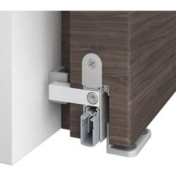 Athmer OT-Schiebetürdichtung, Schall-Ex®Slide M-12 WS ZA L 708mm, eloxiert zum Einnuten, B 12mm, H 35mm, Hub 11mm, einseitig, ALU (mit Zubehör 5220) Nr. 1-845-0708-1