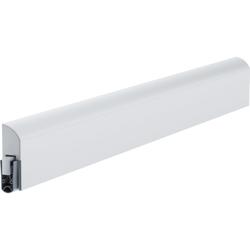 Athmer Türabsenkdichtung, 930mm, Schall-Ex® L-15 FS, verkehrsweiß, pulverbeschichtet verdeckt verschraubt, B 17,2mm, H 54mm, Hub 20mm, Bandseite, einseitig, ALU (mit Zubehör 5314) Nr. 1-888-0930