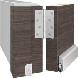 Athmer Türabsenkdichtung, 930mm, Schall-Ex® L-15 FS, verkehrsweiß, pulverbeschichtet verdeckt verschraubt, B 17,2mm, H 54mm, Hub 20mm, Bandseite, einseitig, ALU (mit Zubehör 5314) Nr. 1-888-0930