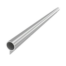 Athmer Tür-Schutzprofil, BO-20 sichtbar verschraubt Ø 20mm, H 30mm, S 1,5mm, edelstahlfarben eloxiert, Länge Zuschnitt: auf Fixmaß, Bandseite, Tür stumpf Nr. 5-446-1000