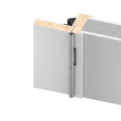 Athmer Tür-Schutzprofil, BD-18 sichtbar verschraubt Ø 18mm, H 40mm, S 1,5mm, silberfarbig, Länge Zuschnitt: auf Fixmaß, Bandseite, Tür stumpf Nr. 5-449-1000