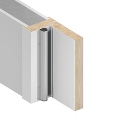 Athmer Fingerschutzrollo, NR 25 sichtbar verschraubt H 25mm, edelstahlfarben eloxiert, Länge 325-2500mm, L ___mm, Bandgegenseite Nr. 5-185-1000-2109