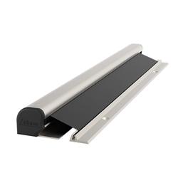 Athmer Fingerschutzrollo, 2015mm, NR 26 w-proof rolloseitig verdeckt verschraubt H 26mm, edelstahlfarben eloxiert, Bandgegenseite Nr. 5-785-2015-2113