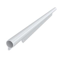 Athmer Tür-Schutzprofil, 1750mm, BD-18 sichtbar verschraubt Ø 18mm, H 40mm, S 1,5mm, verkehrsweiß RAL 9016, Bandseite, Tür stumpf Nr. 5-451-1750