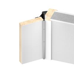 Athmer Tür-Schutzprofil, 1750mm, BO-23 sichtbar verschraubt Ø 22,5mm, H 41,5mm, S 1,5mm, edelstahlfarben eloxiert, Bandseite, Tür stumpf Nr. 5-316-1750