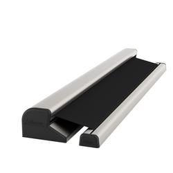 Athmer Fingerschutzrollo, NR 30 verdeckte Klipsbefestigung H 30mm, edelstahlfarben eloxiert, Länge 325-2500mm, L ___mm, Bandgegenseite Nr. 5-885-1000-2109
