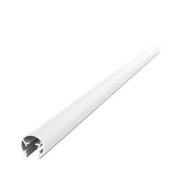 Athmer Tür-Schutzprofil, 1980mm, BU-22K+ verdeckte Klipsbefestigung H 22mm, verkehrsweiß RAL 9016, Bandseite, Tür gefälzt Nr. 5-341-1980