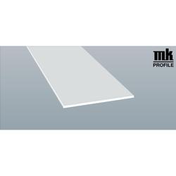 Flachprofil weiß, 100x3mm mit SK, (a 6,00 Meter) Nr. 078220