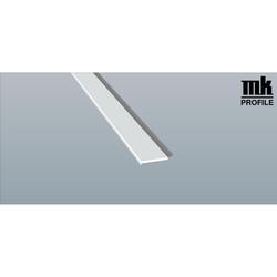 Flachprofil weiß, 30x3mm mit SK & WL, (a 6,00 Meter) Nr. 078201 WL