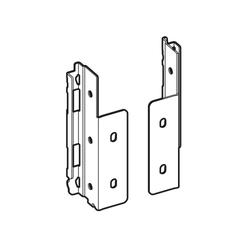 Hettich Schubkasten-Rückwandverbinder, links, H 139mm AvanTech YOU, 9257692, Stahl anthrazit
