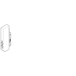 Hettich Schubkasten-Adapter, für Front- und Innenauszug OrgaStore 830, 9230268, Kunststoff anthrazit Montage werkzeugloses Aufstecken auf das Aluprofil