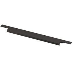 Hettich Griffleiste, mit Harpunensteg, L 1195mm Lamezia 9265983, Aluminium, schwarz matt Breite 39mm, Höhe 9,5mm