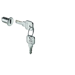 Hettich Möbelschloss-Innenzylinder, Ø 18mm, 18005 Prestige 2000 Z42, 9277107, vernickelt, Messing