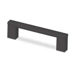 Hettich Stangengriff, B 16x448mm, H 36mm, Aluminium Clivia 9265933 schwarz matt L 460mm