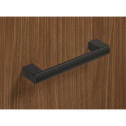 Hettich Stangengriff, B 16x448mm, H 36mm, Aluminium Clivia 9265933 schwarz matt L 460mm