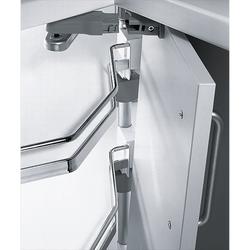 Hettich Küchenunterschrank-Eckschrankdrehbeschlag, anthrazit, pulverbeschichtet Revo 90° 9277663, für lichte Schrankhöhen 660-860mm mit Dämpfung, Korpusbreite 800mm, Korpustiefe 800mm
