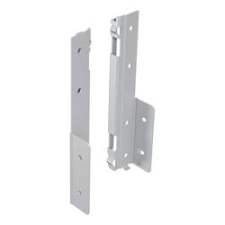 Hettich Schubkasten-Rückwandverbinder, links, H 187mm AvanTech YOU, 9257670, Stahl silber