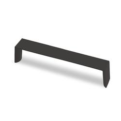 Hettich Griff, B 24x160mm, H 30mm, Zink Nursia 9264087 schwarz matt L 168mm